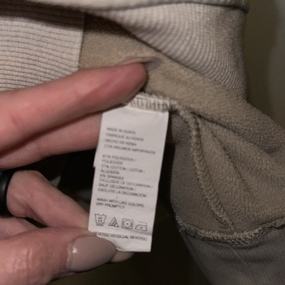Men’s Izod Advantage Long Sleeve Crewneck Sweatshirt Oatmeal Size XXL - Picture 4 of 4